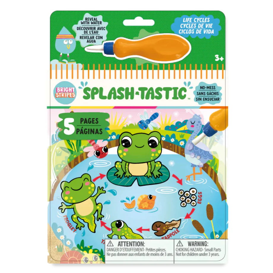 MAGIC REVEAL PAD WITH WATER BRUSH - SPLASHTASTIC