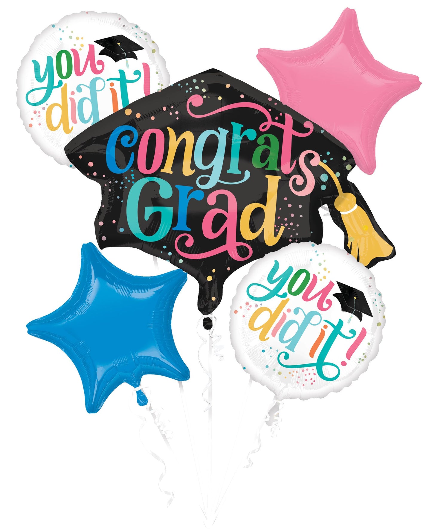 YOU DID IT GRADUATION GRAD FOIL BALLOON SET