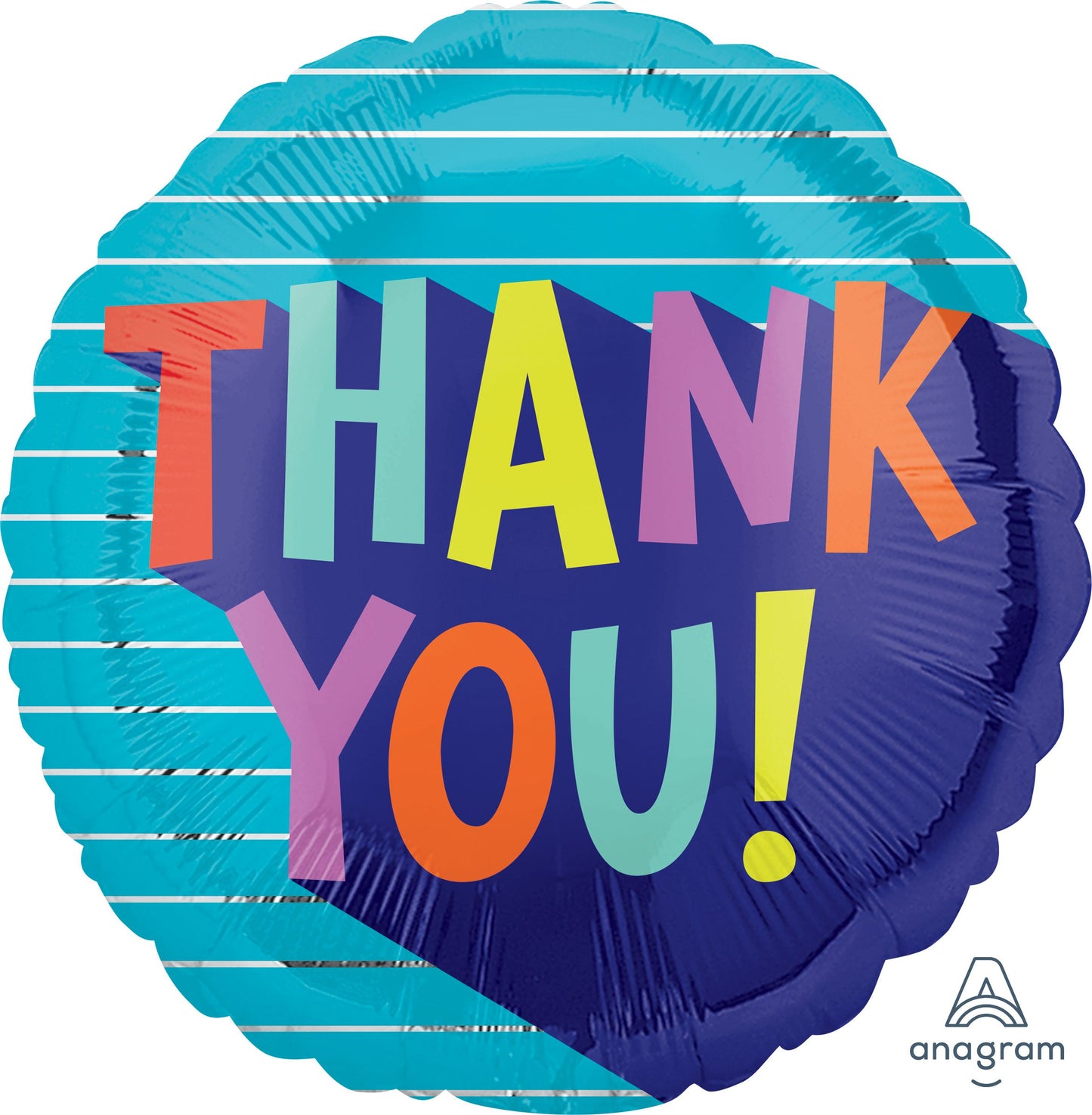 BLUE THANK YOU FOIL BALLOON