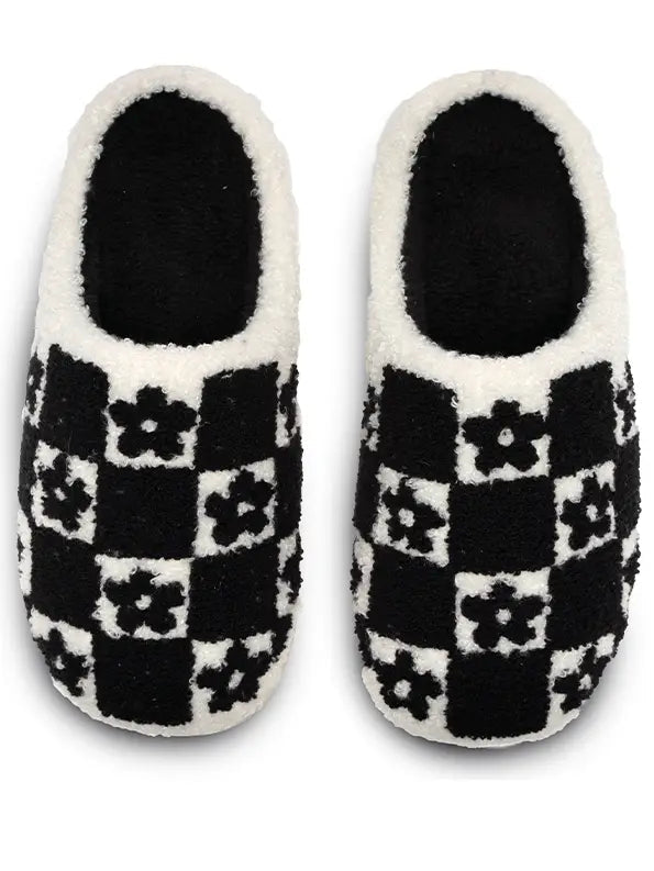 Checker Daisy Indoor/Outdoor Slippers