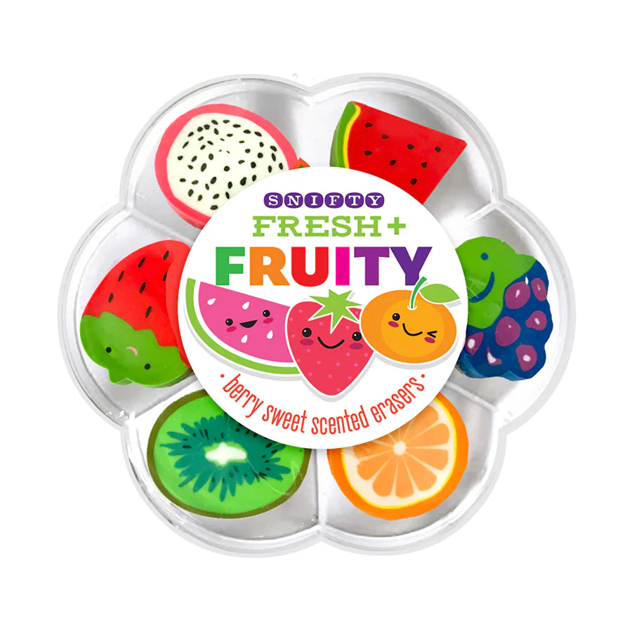 SNIFFY FRESH FRUIT ERASERS