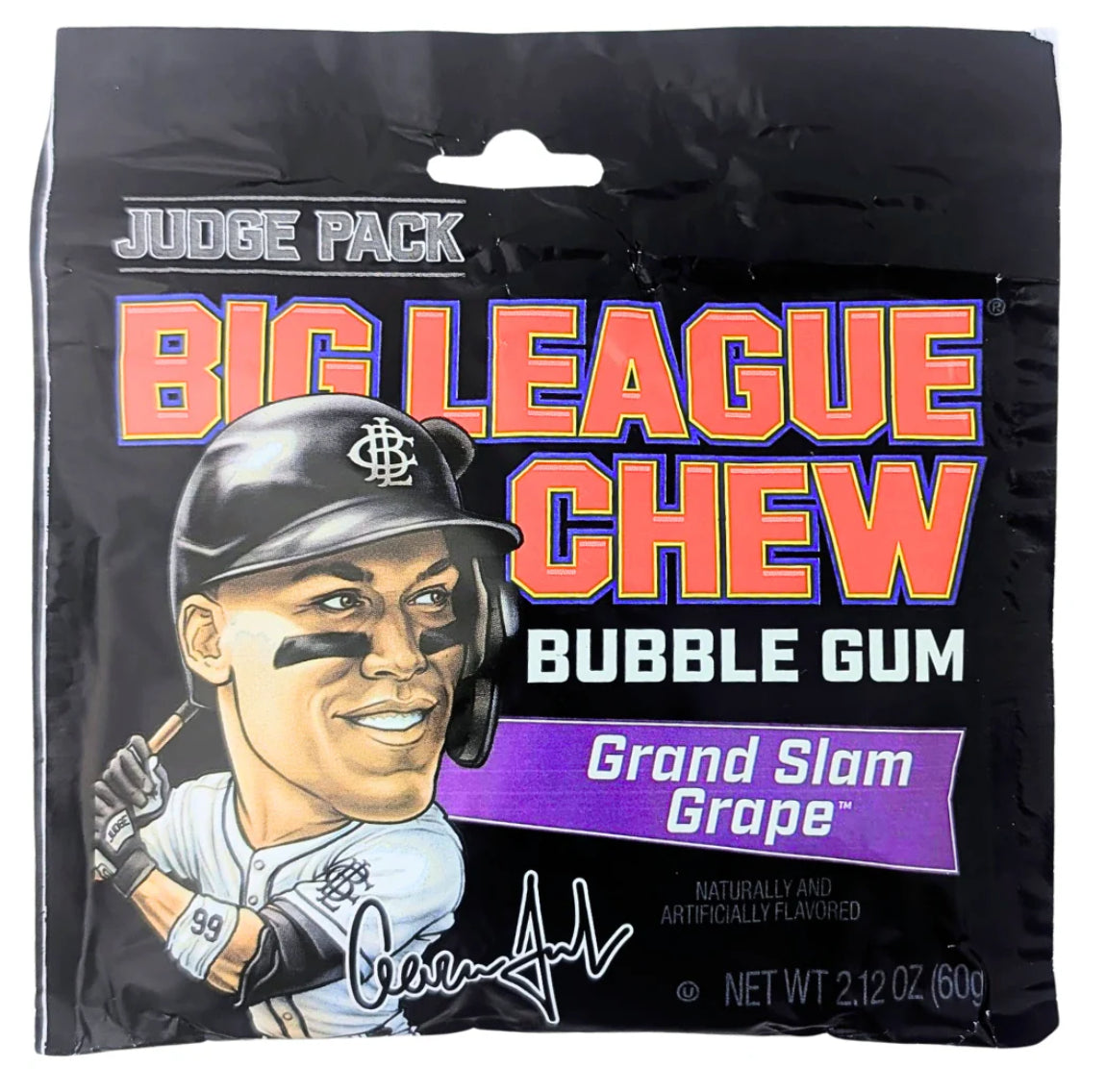 Big League Chew Aaron Judge Grand Slam Grape