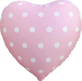 Polka dot Foil Heart