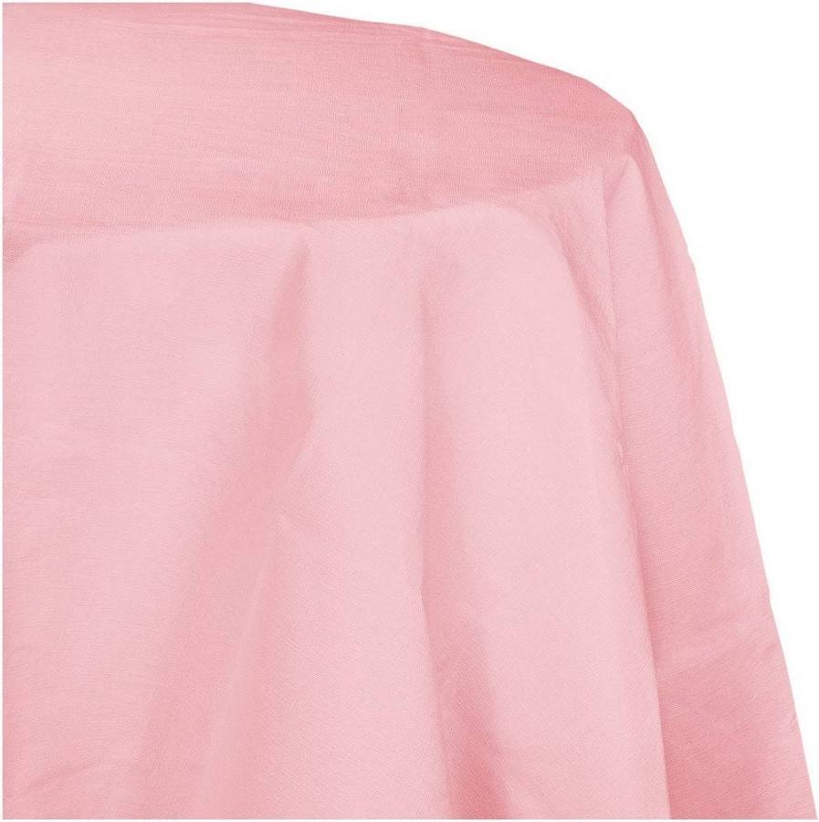 Lovely round pink table cloth