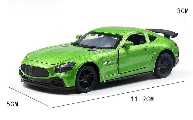 Exclusive Green Alloy Metal Pull Back Die-cast Car Scale Model Mini Auto Toy for Kids