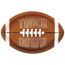 Football touchdown lunch plate