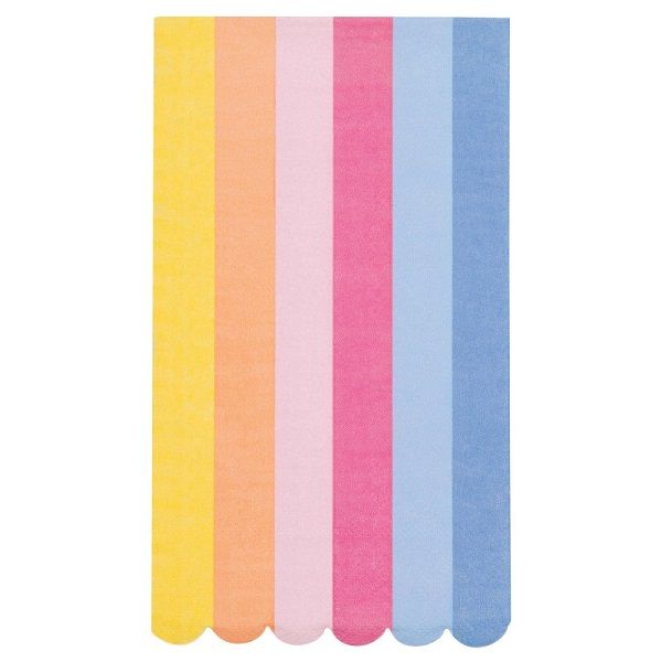 Spring Garden Striped Scalloped - Guest Towels 16ct