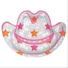 Disco hat country plate