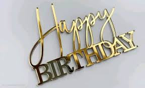Happy birthday centerpiece