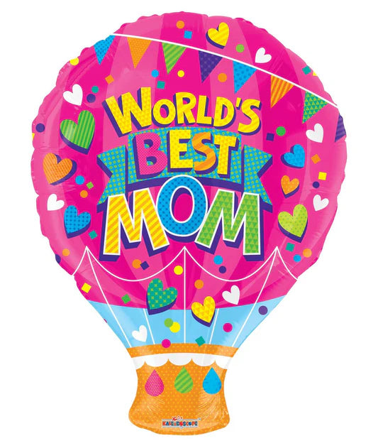 Worlds Best Mom Foil Balloon