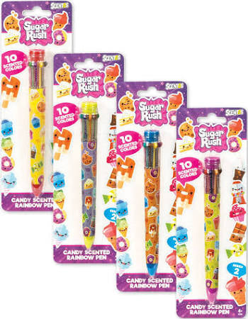 Sugar Rush 10 Colour Rainbow Pen Pink