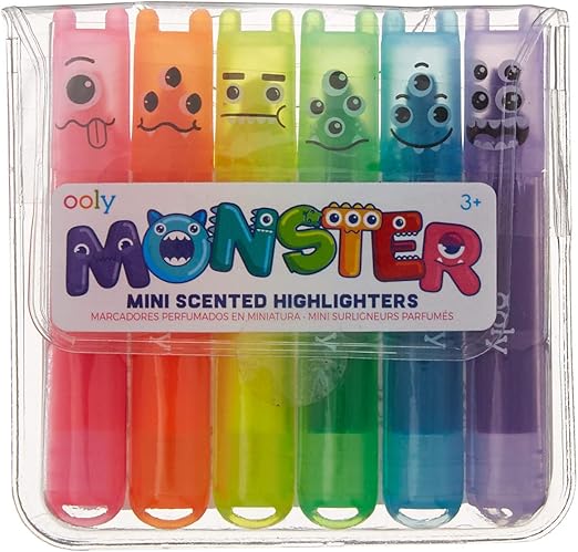 Mini Monsters Scented Markers, Set of 6