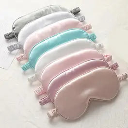 Solid satin eye mask