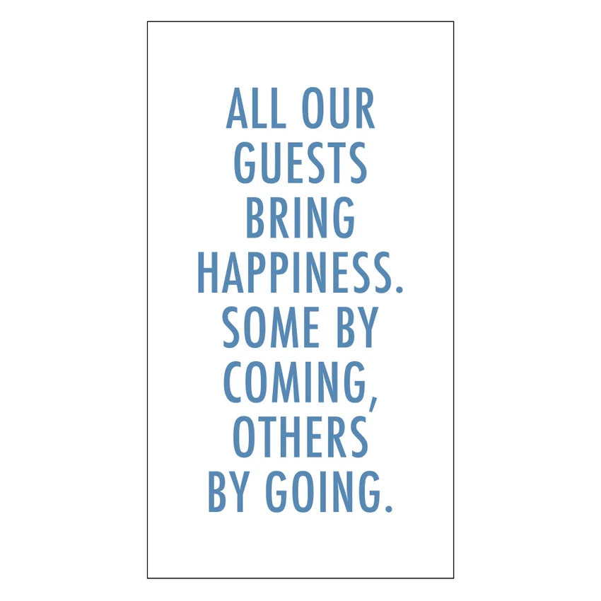 All guest bring happiness guest napkin