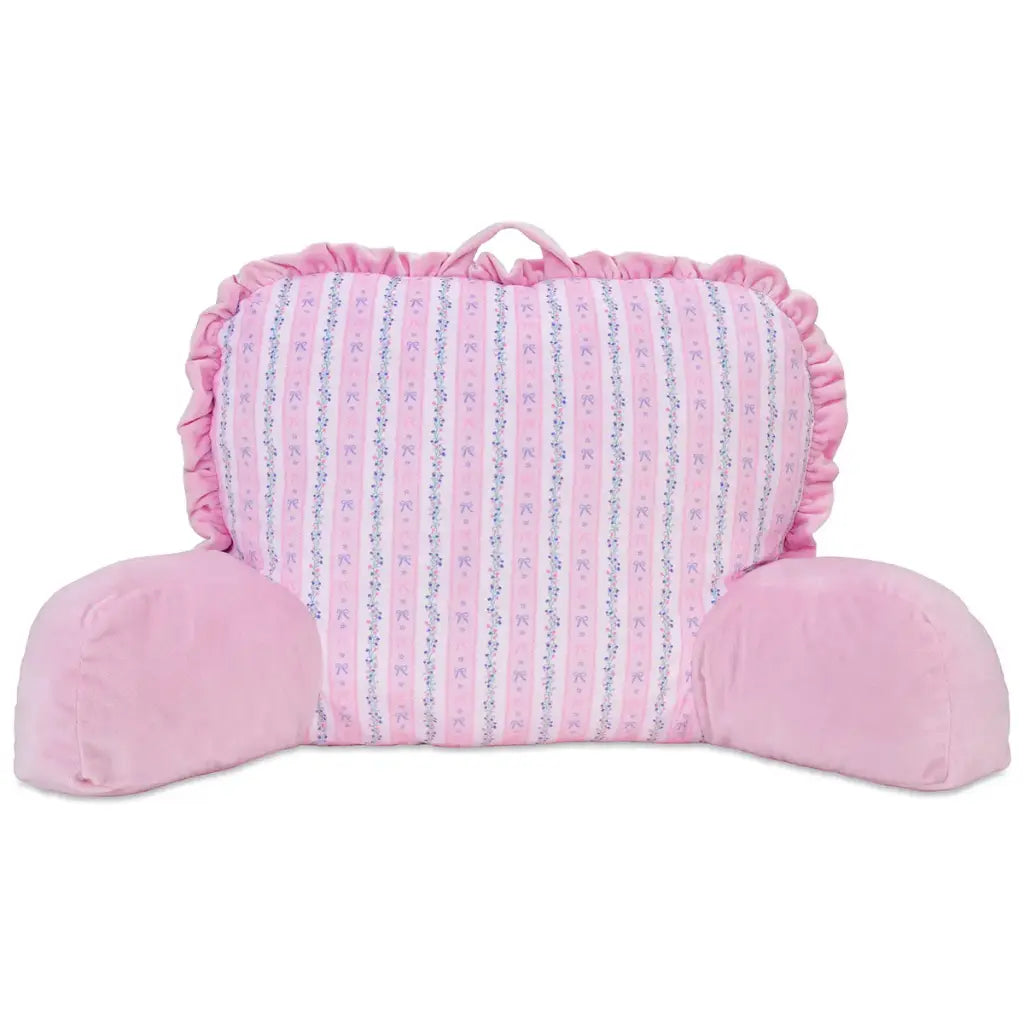 Floral stripes lounge pillow
