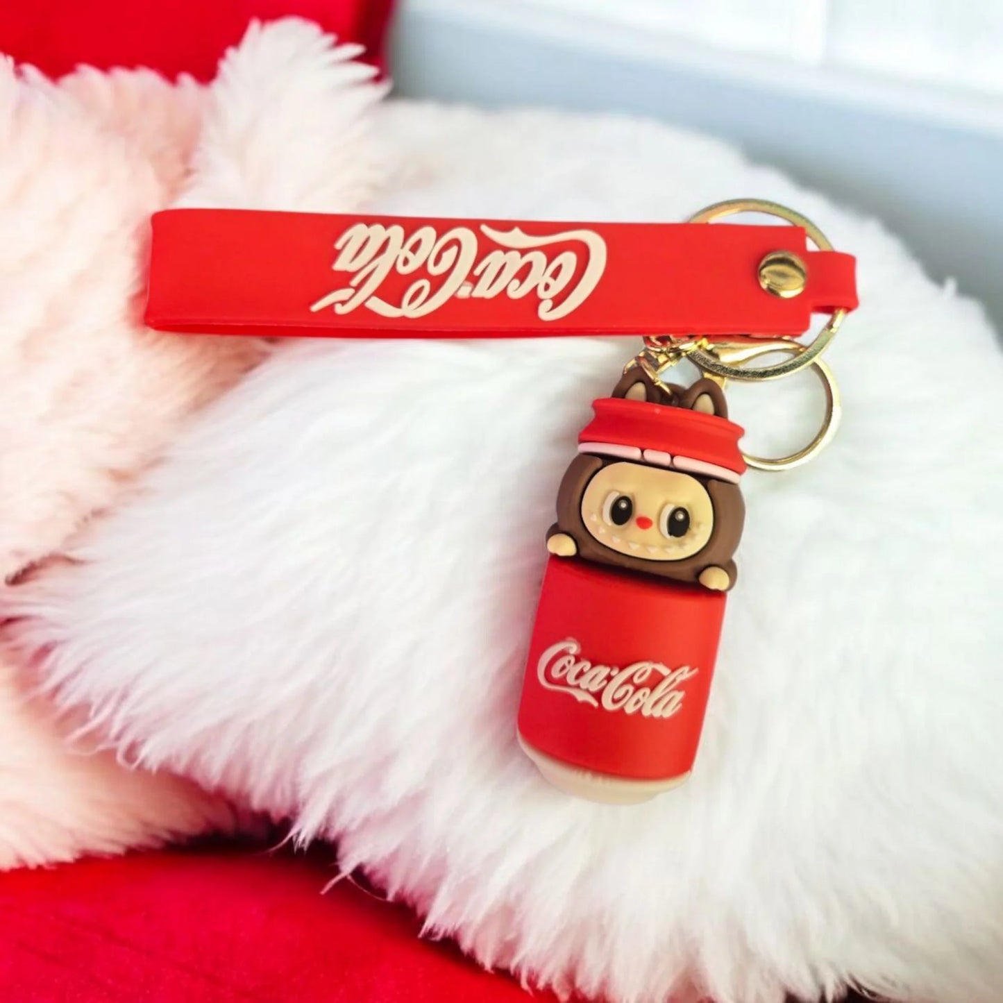 Labubu Coke Keychain