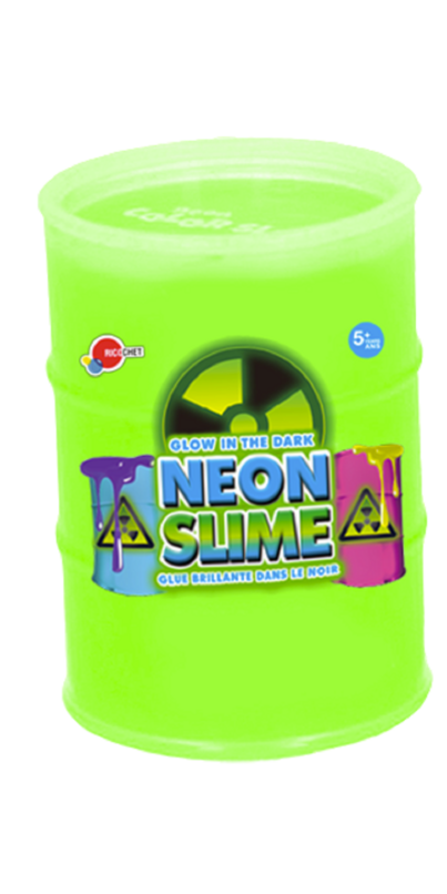 Neon slime glow in the dark