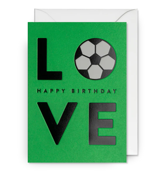 Football Love Birthday Card
