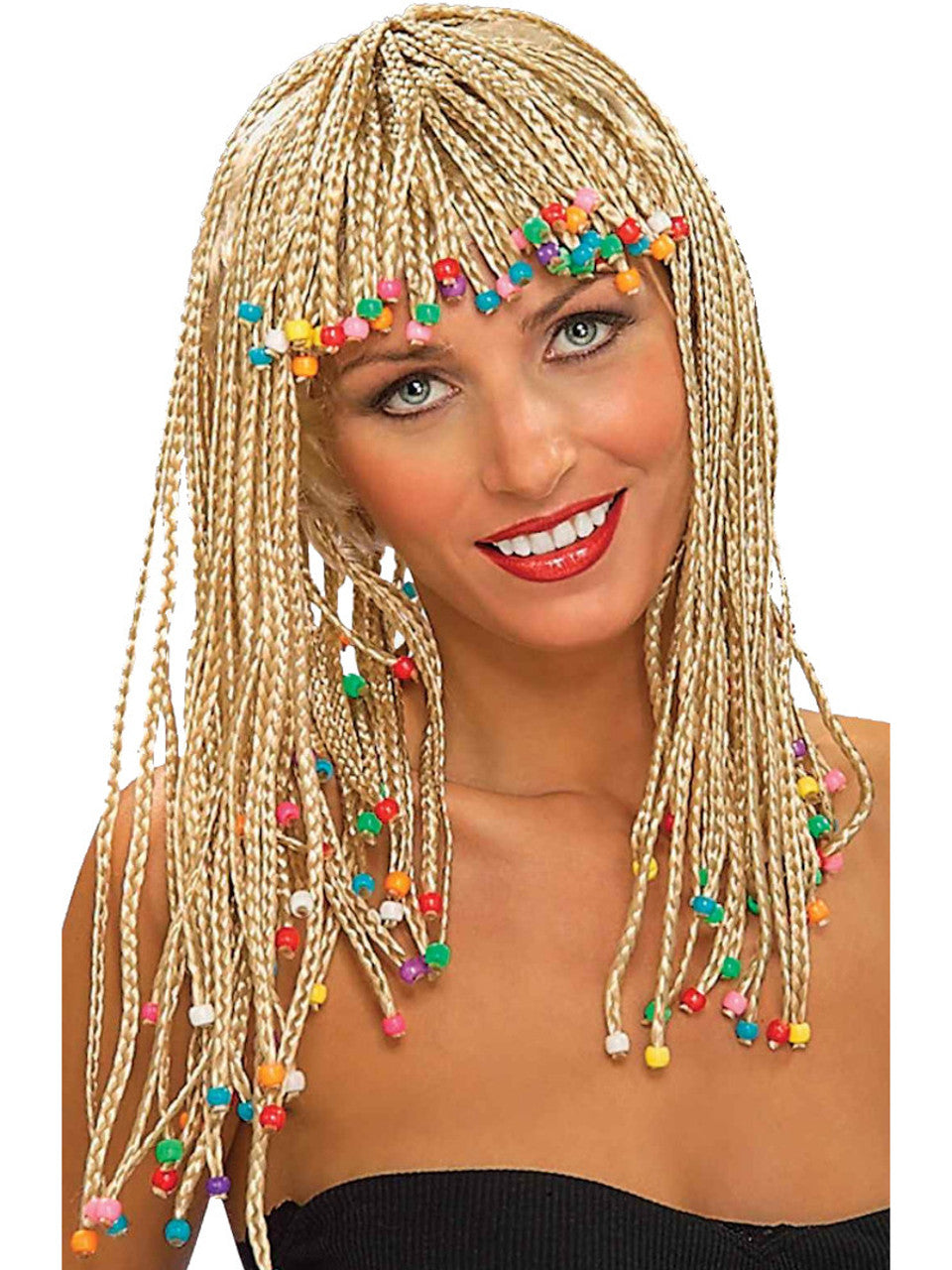 Carribean Beaded Corn Row Wig