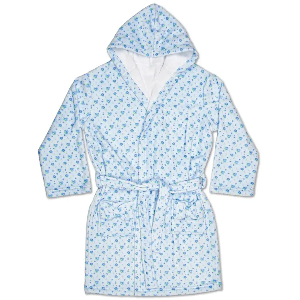 Blue Ditsy Robe
