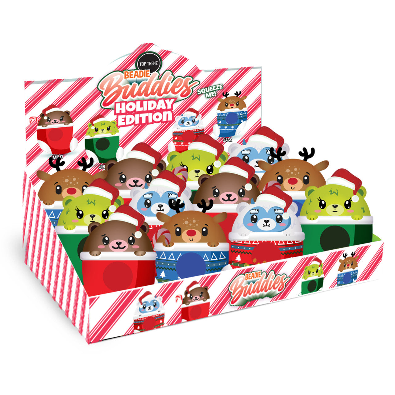 Sensory Beadie Squishy Toys - Christmas Collection