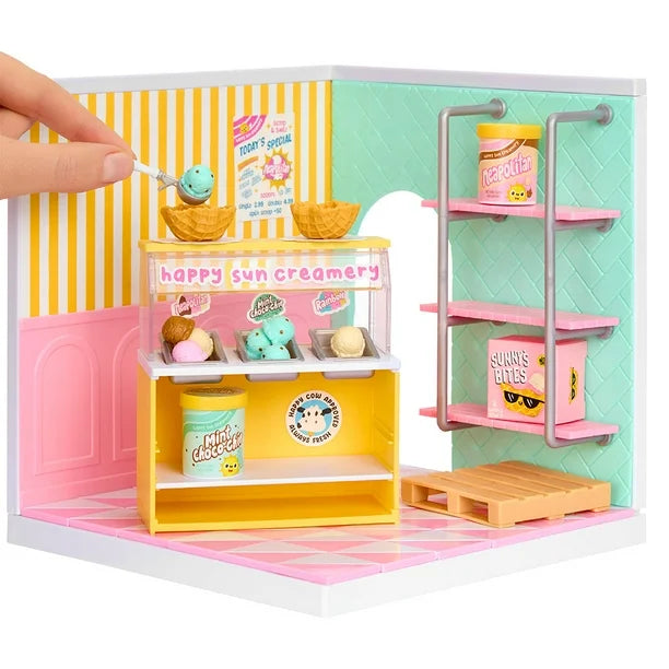 Make It Mini Spaces™ Ice Cream Shop, Building Set, Customize, DIY Crafts, Rooms, Hobby, Collectors, Display, Gifts, 8+