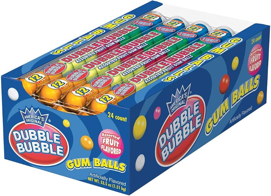 Double bubble gum balls