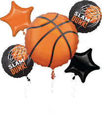 Slum dunk foil balloon set