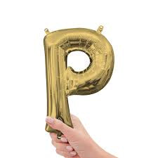 Air filled decoration letter P - gold