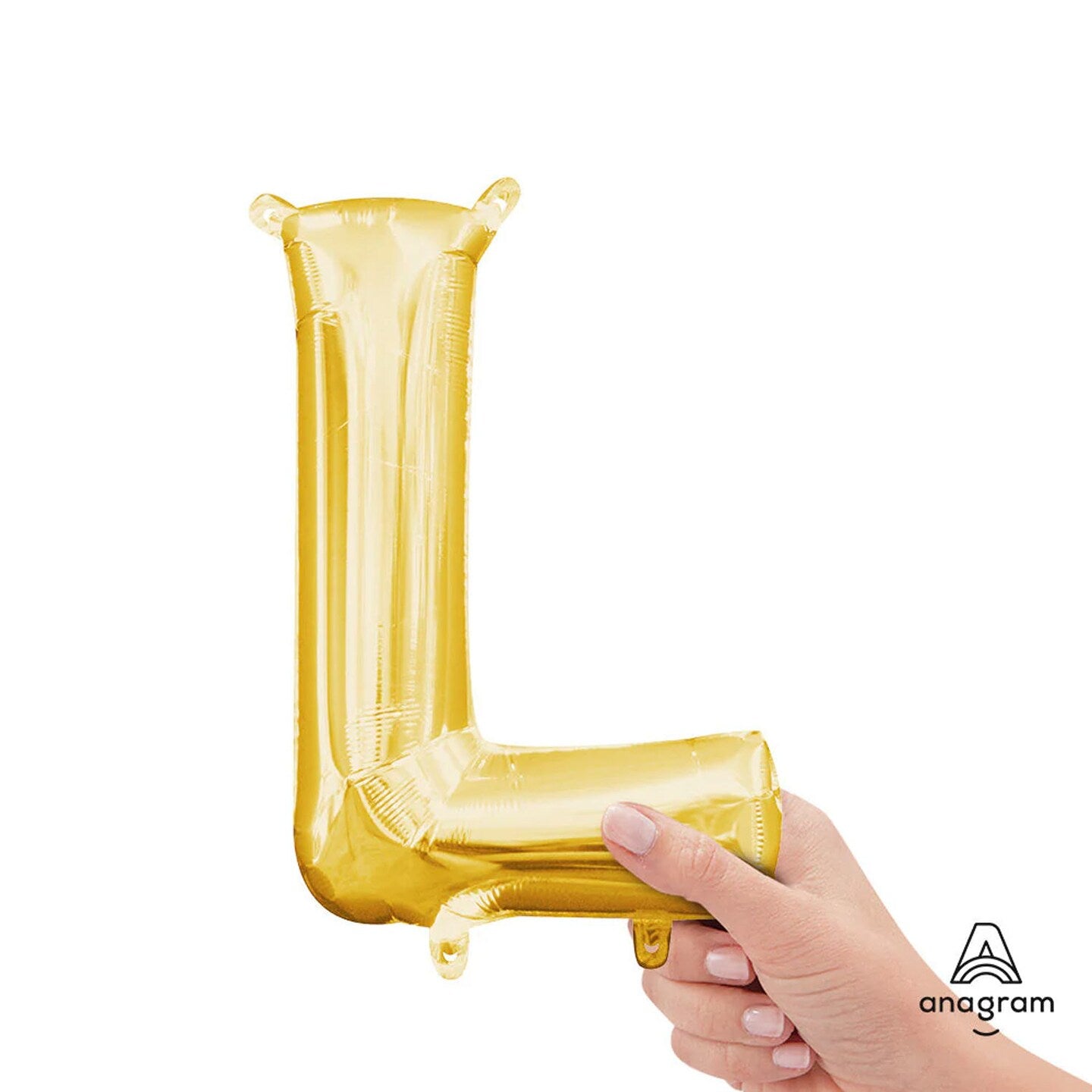Air filled decoration letter L - gold