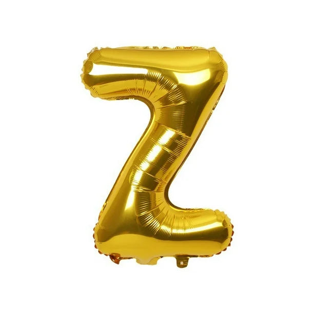 Air filled decoration letter Z - gold