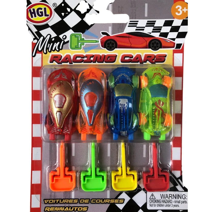 Mini Racing Cars 4 Pk