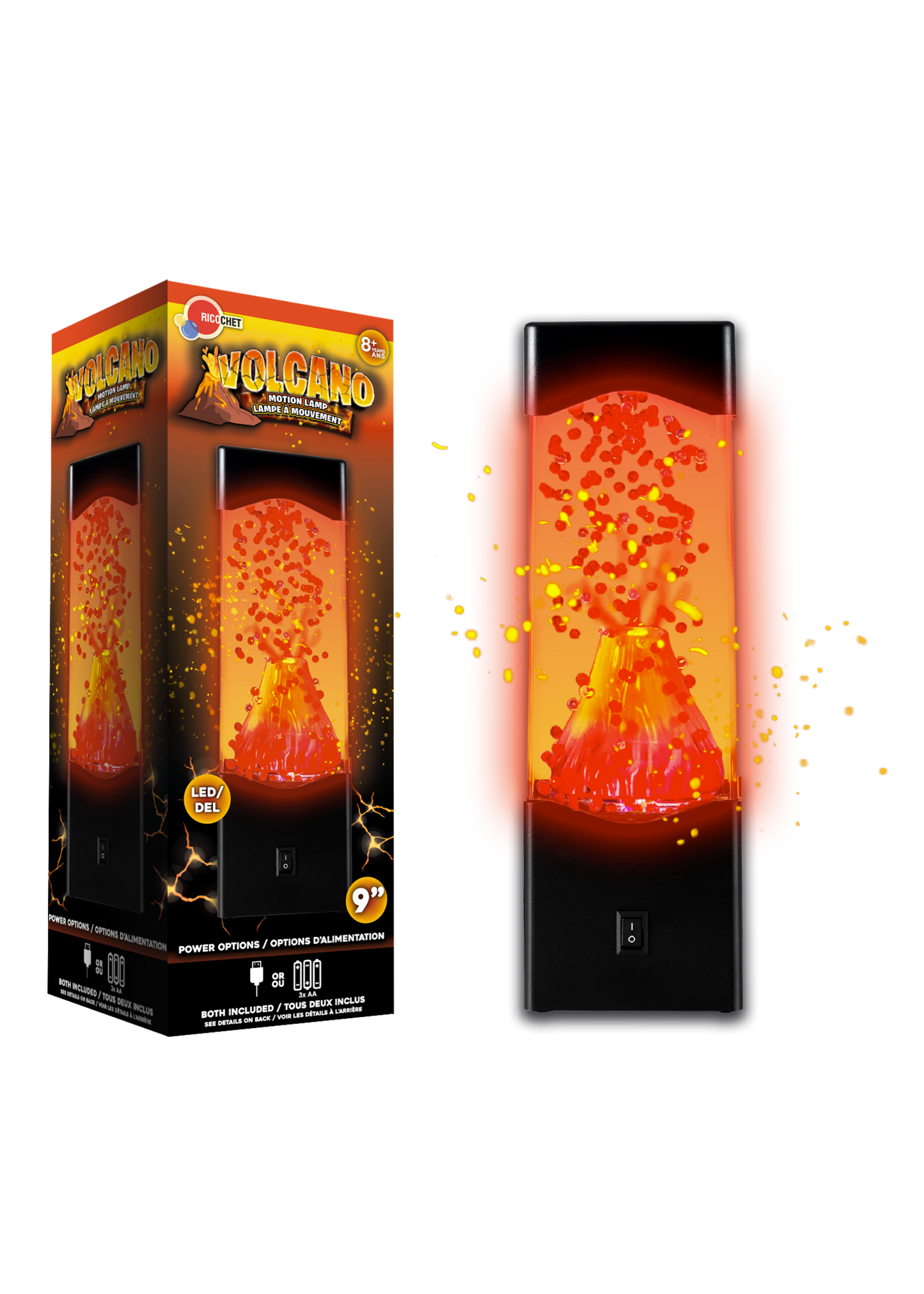 Volcano motion lamp