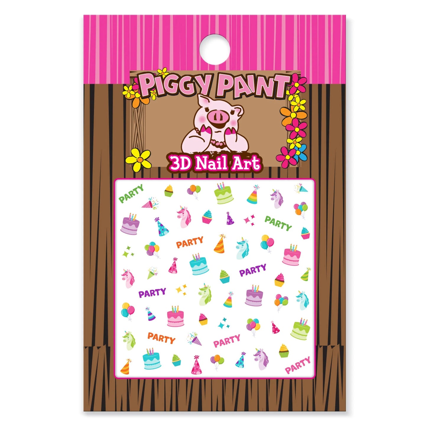 Piggy paint 3D nail art