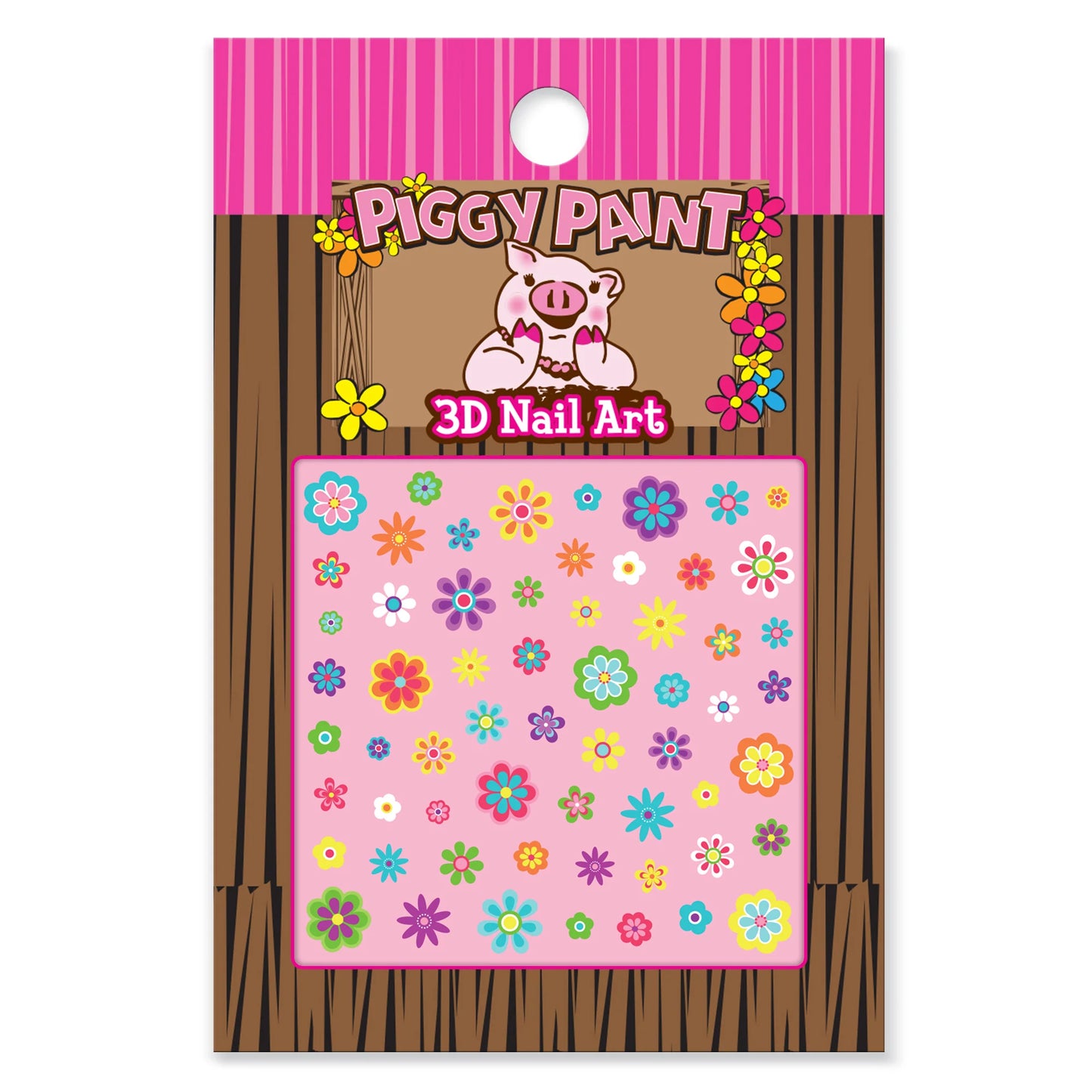 Piggy paint 3D nail art
