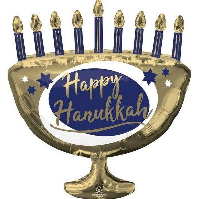 Happy Hanukkah XL Foil Balloon 29 in