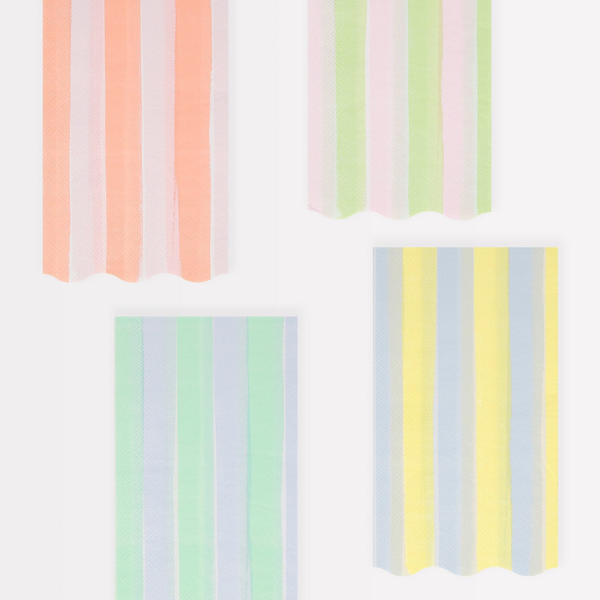 Pastel Stripe Paper Napkins