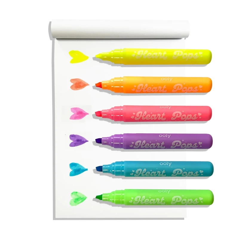 Heart Pops Neon Highlighters