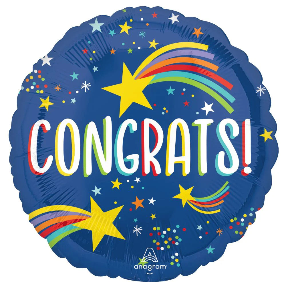 18in Shooting Star Congrats foil balloon