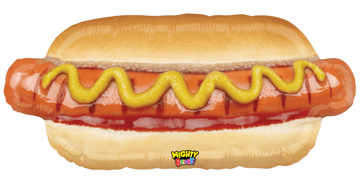 Supershape Hot Dog Foil Balloon