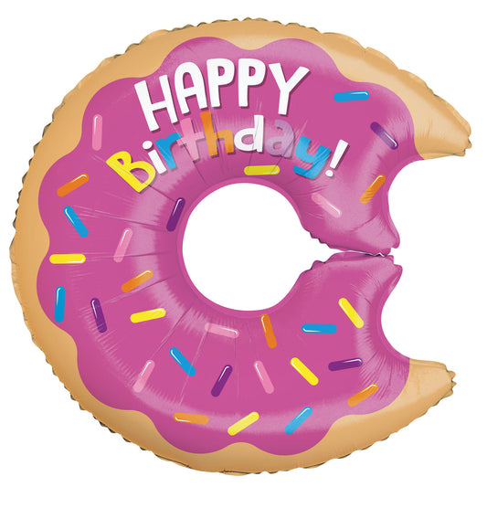 Happy birthday donut balloon