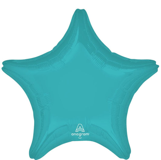 Turquoise Star Foil Balloon
