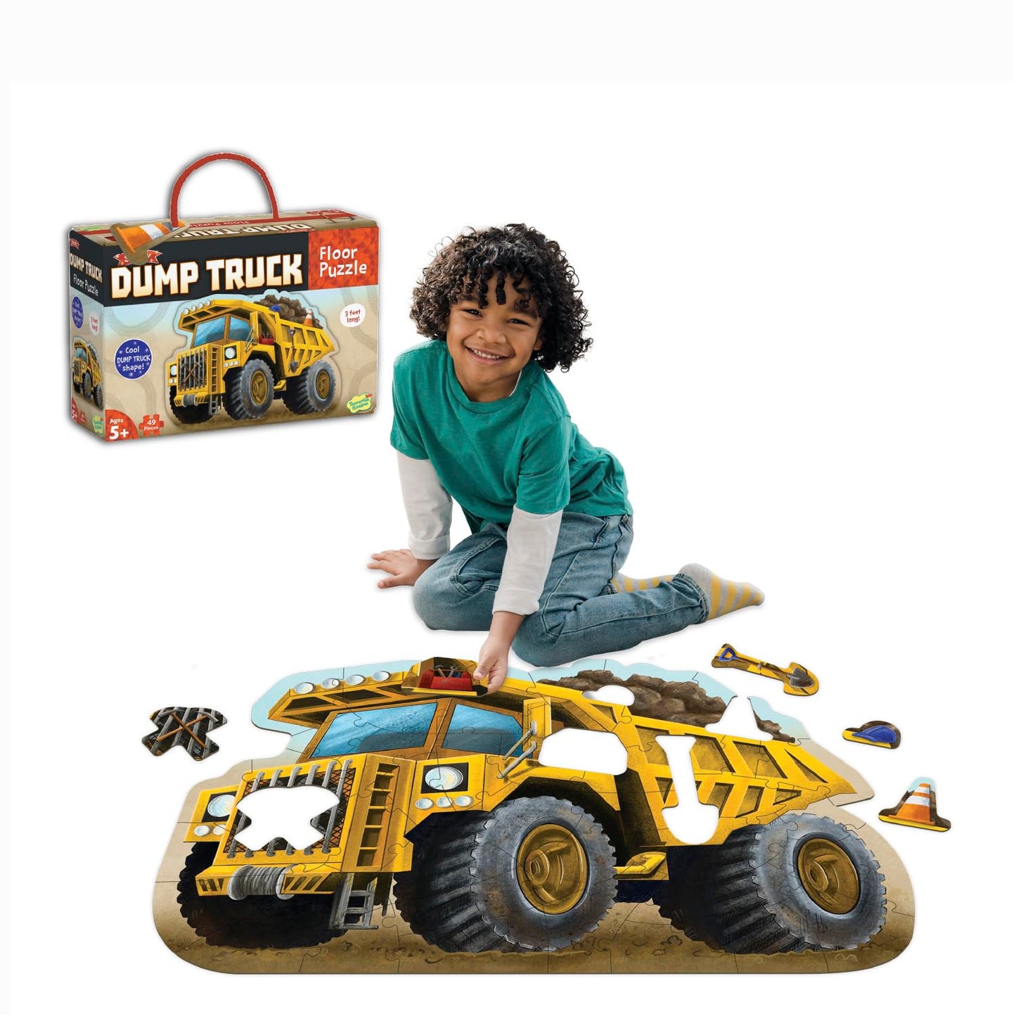 Shiny dump truck / floor puzzle
