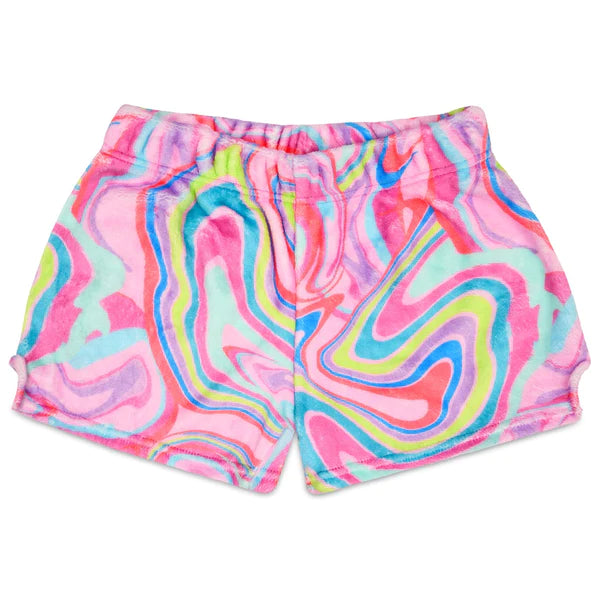 Colour Swirl Shorts Fuzzy