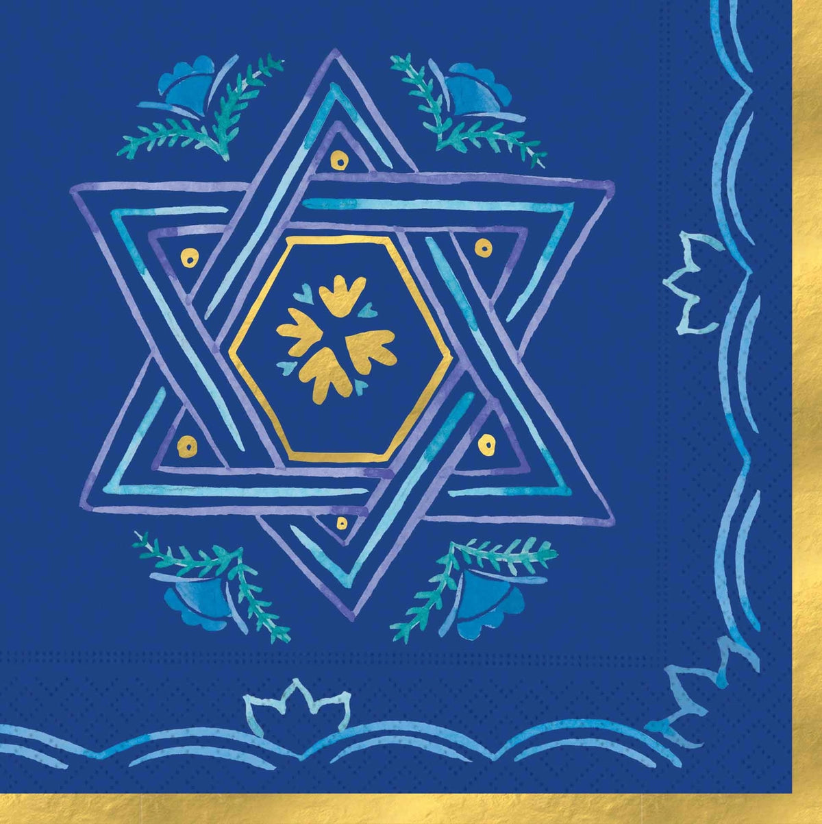 Elegant Stars Paper Luncheon Napkins - 16 Pack