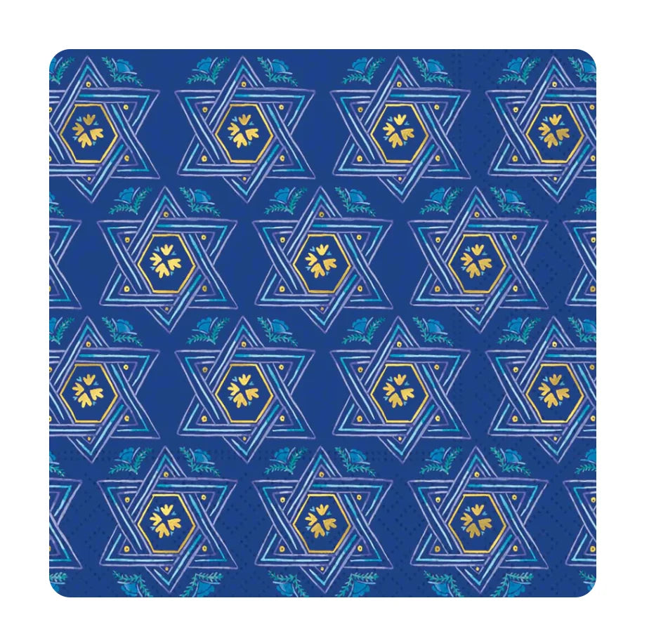 Design design elegant Hanukkah vibrant dessert plates