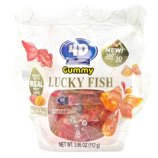 Amos 4D Gummy Lucky Fish Sub Bag 3.95oz