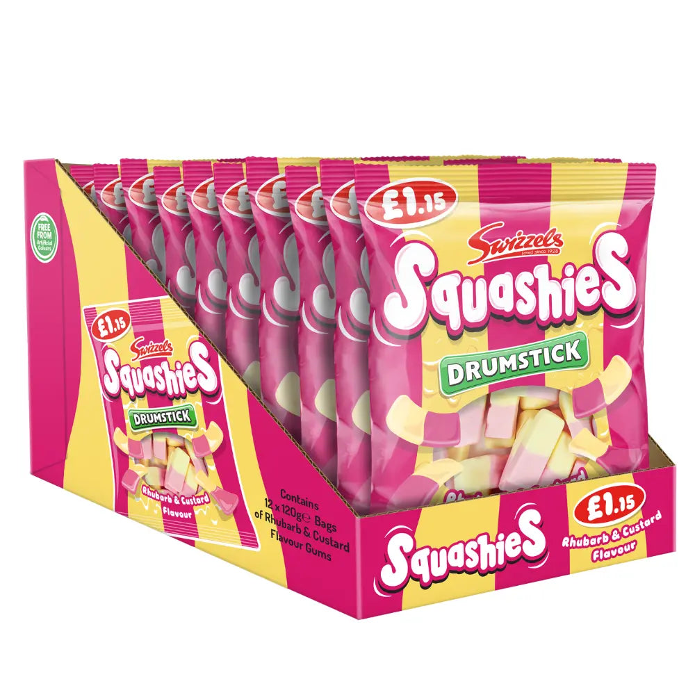 Squashies Drumstick Rhubarb & Custard Flavour 120 g
