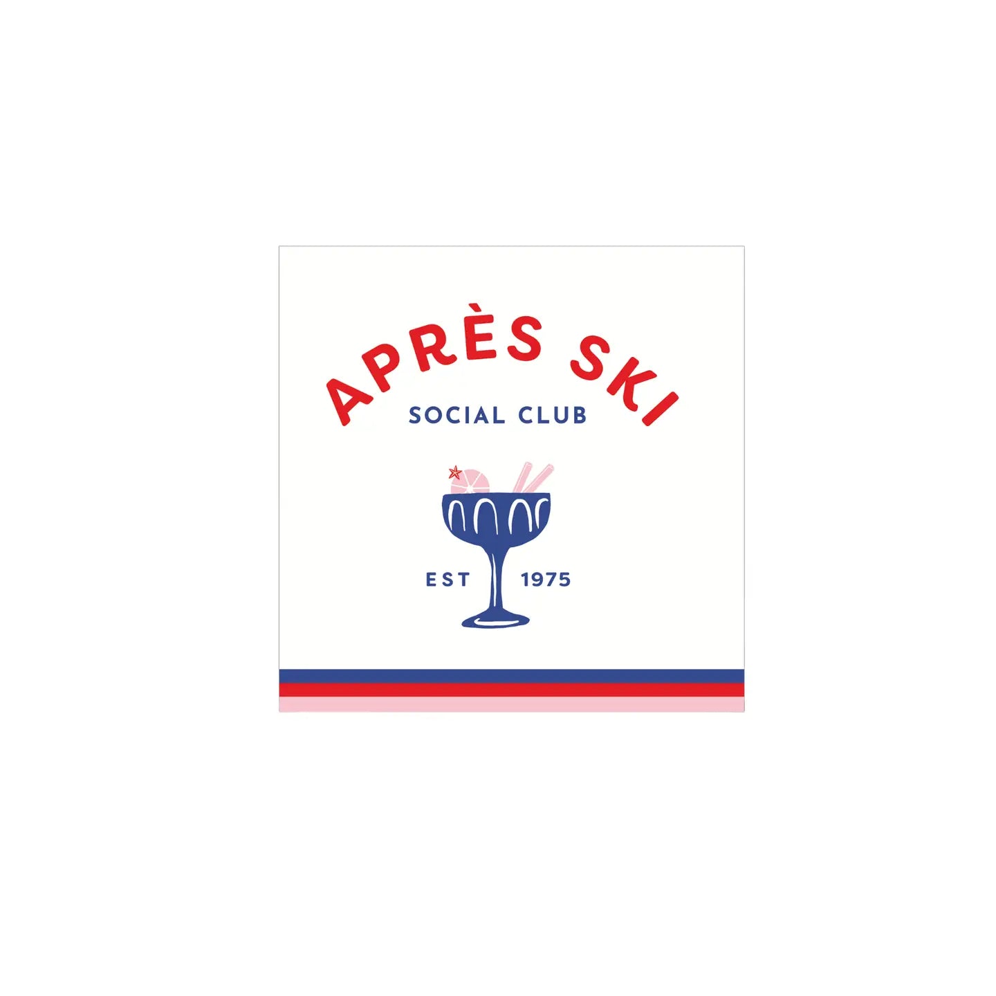 Après Ski Cocktail Napkin
