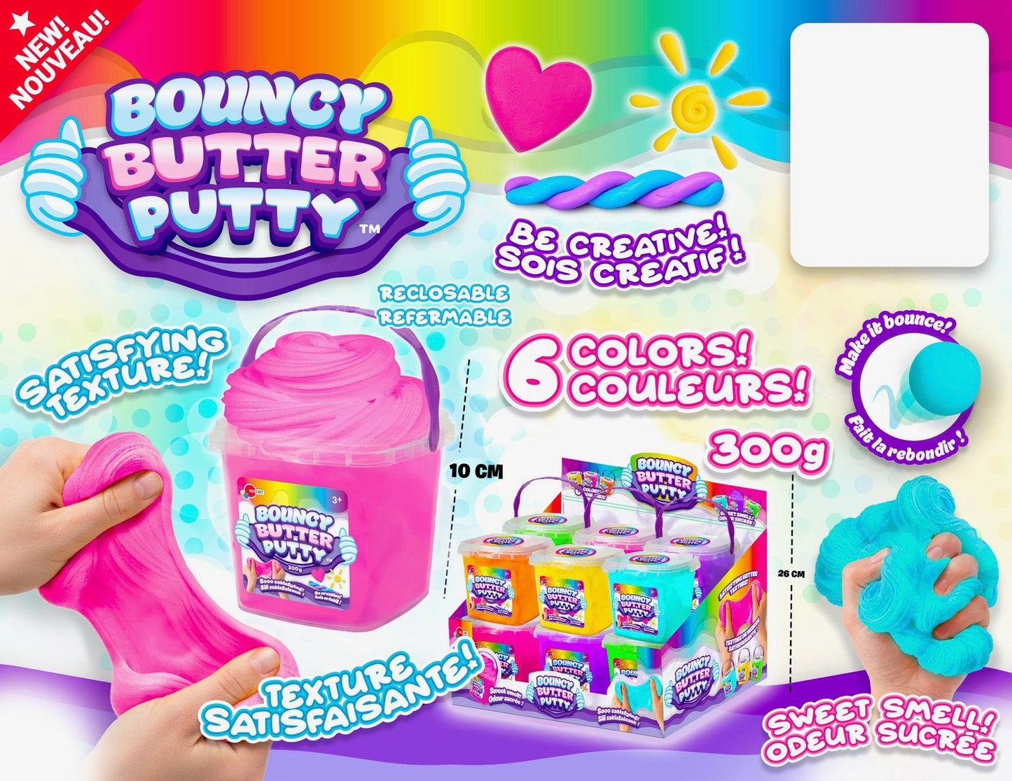 Bouncy butter Putty